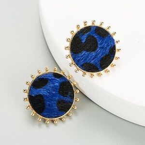 Leopard print earrings
